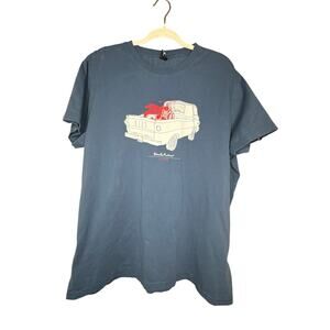 Deus Ex Machina T-Shirt Men’s XXL Dark Blue VW Truck & Dirtbike Graphic